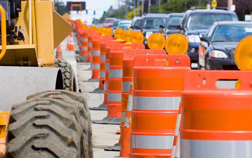 Safety and Road Construction Sign
