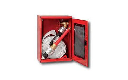 Hose reel with cabinet